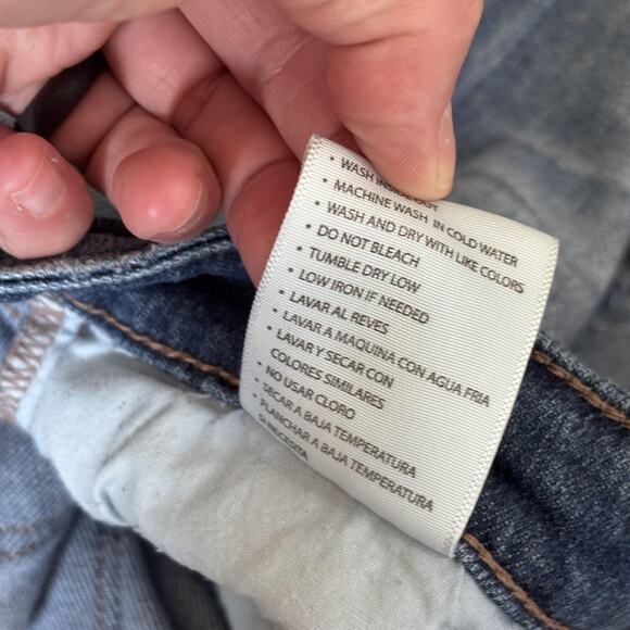 KanCan Jeans 3/25 Tina Mid Rise Slim Straight Holes Ripped Distressed KC78001M - Picture 10 of 11